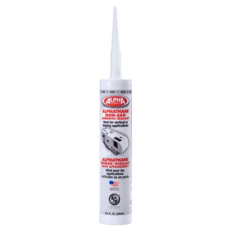 LIPPERT 5160 GREY ALPHATHANE NON-SAG SM TUBE - 9.8 OZ TUBE 862164